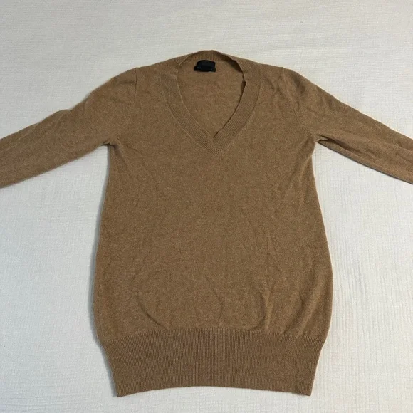 J. Crew V-Neck Cashmere Sweater - Picture 3 of 8